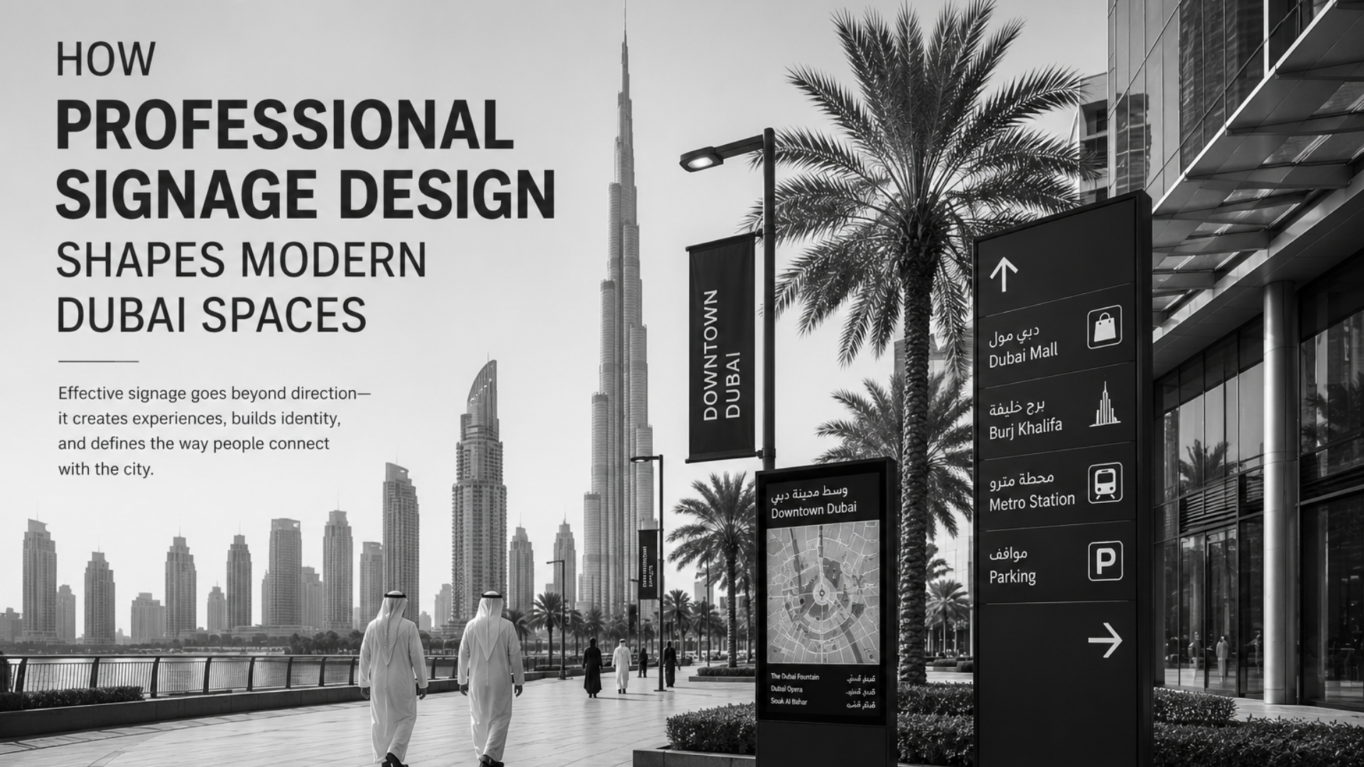 How Professional Signage Design Shapes Modern Dubai Spaces&nbsp;