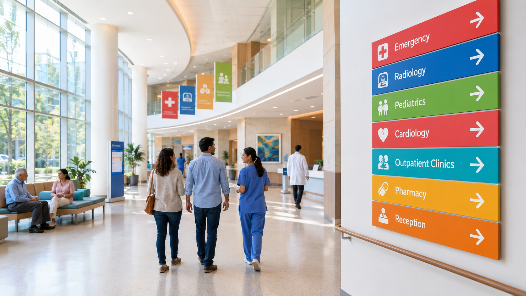 How Color-Coded Wayfinding Reduces Patient Confusion