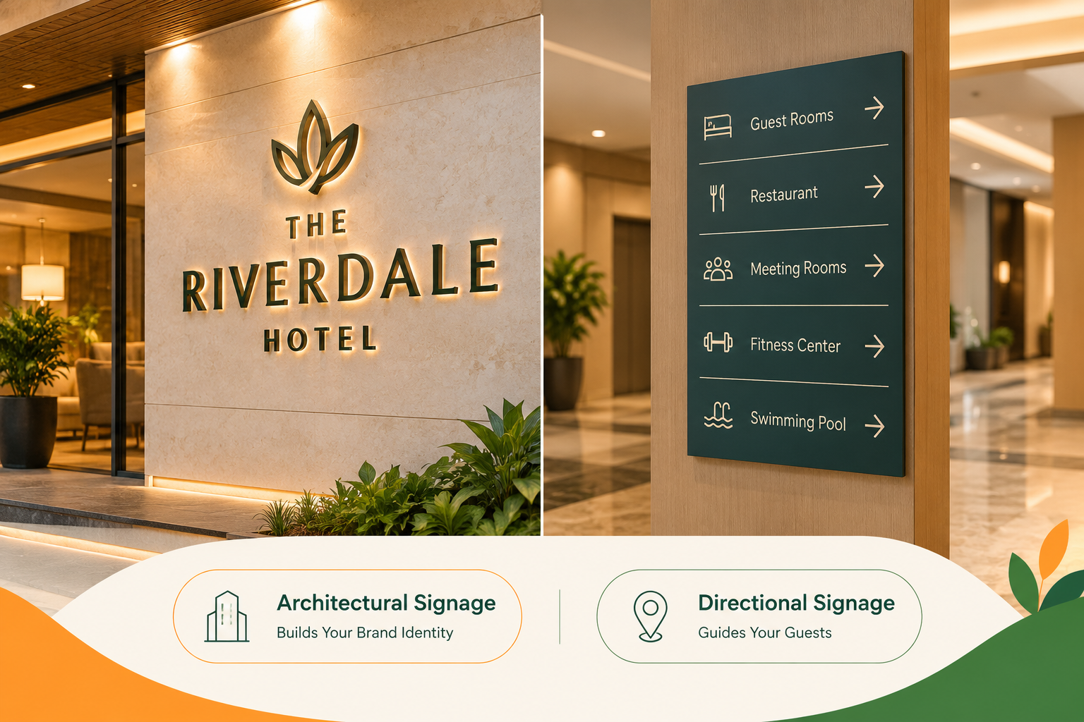 Architectural Signage vs. Directional Signage for Hotels