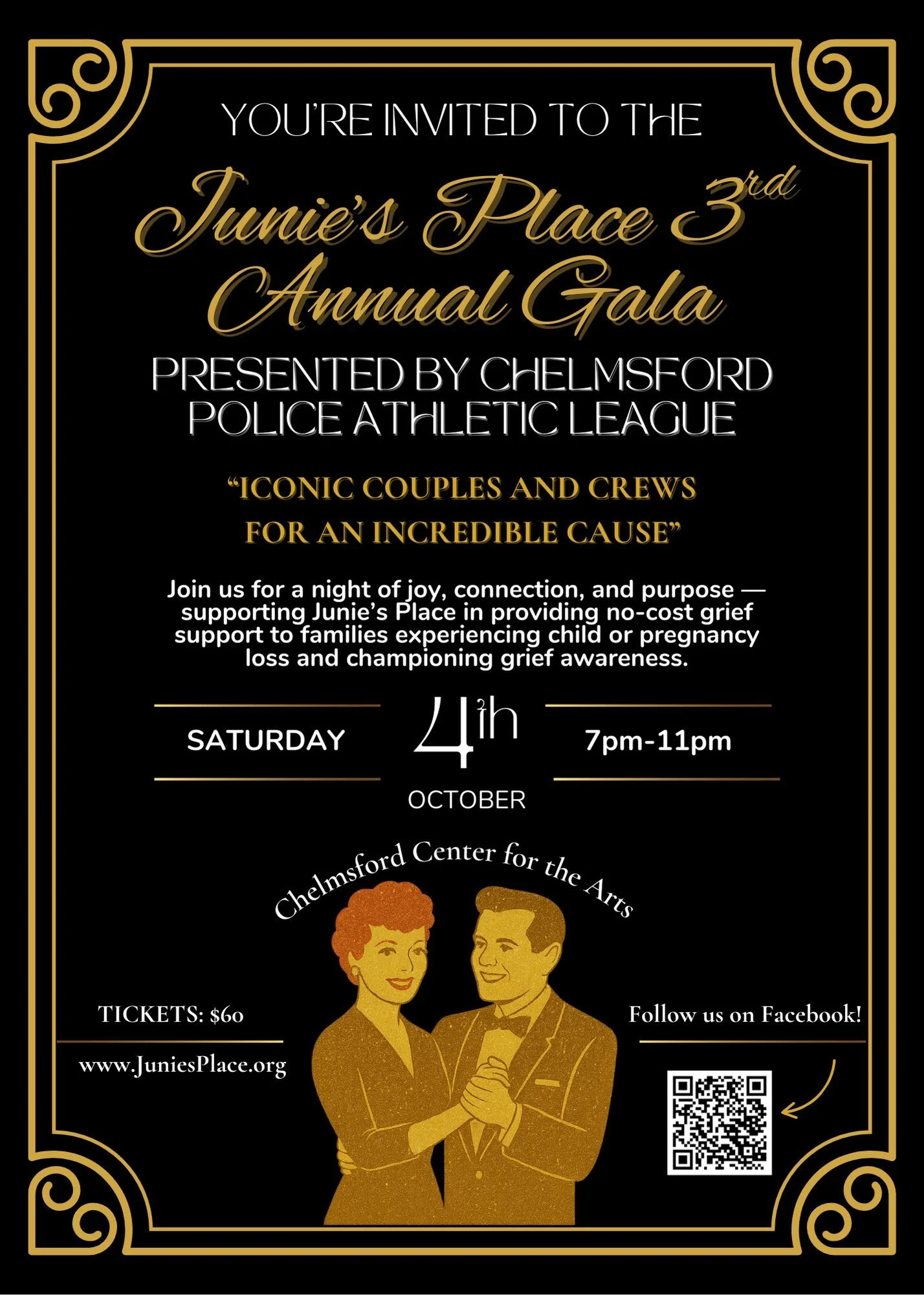 Junie's Place 3rd Annual Gala Presented by Chelmsford Police Athletic League: "Iconic Couples and Crews"