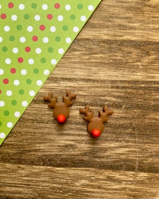 Reindeer Christmas Studs