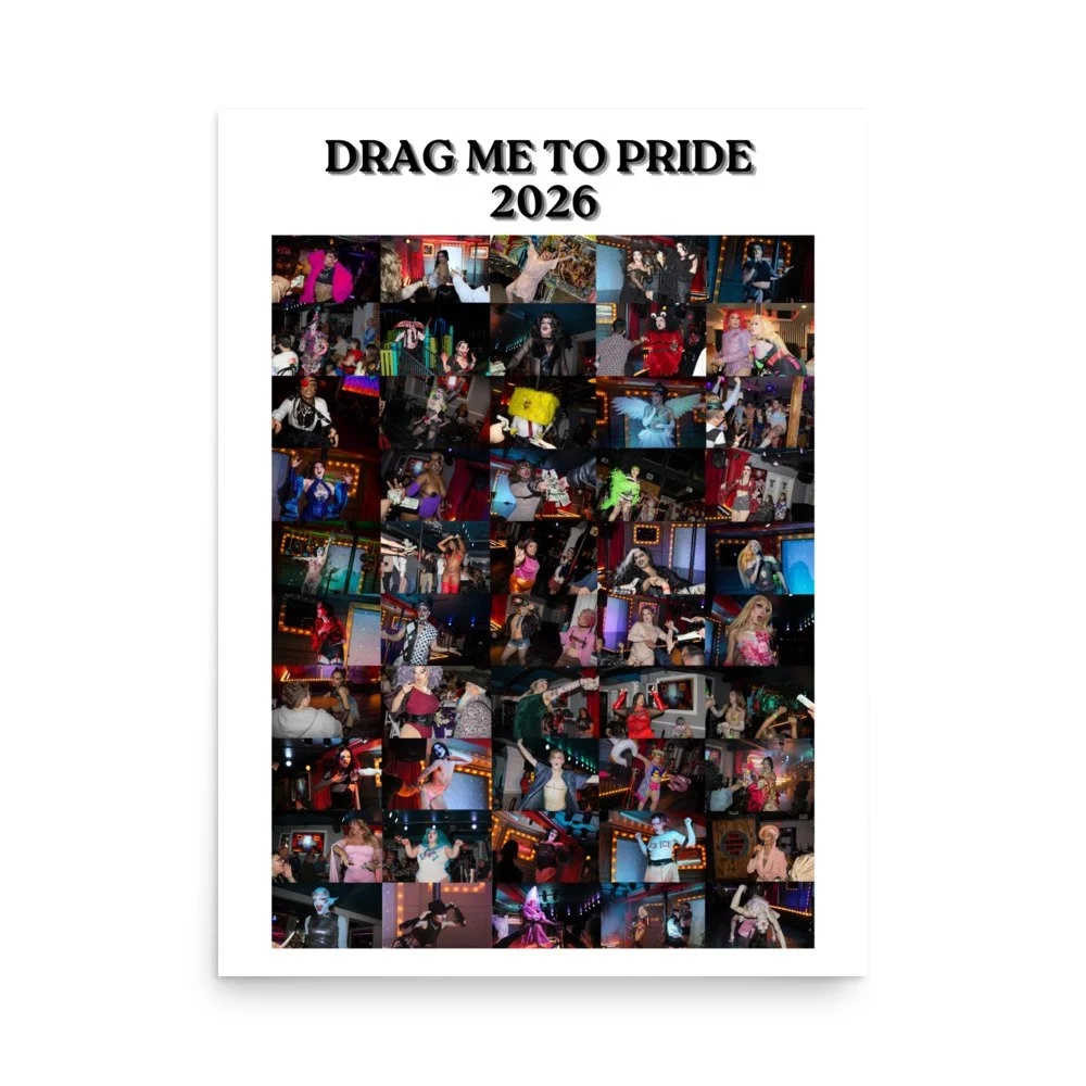 Drag Me To Pride 2026 Poster - White Version