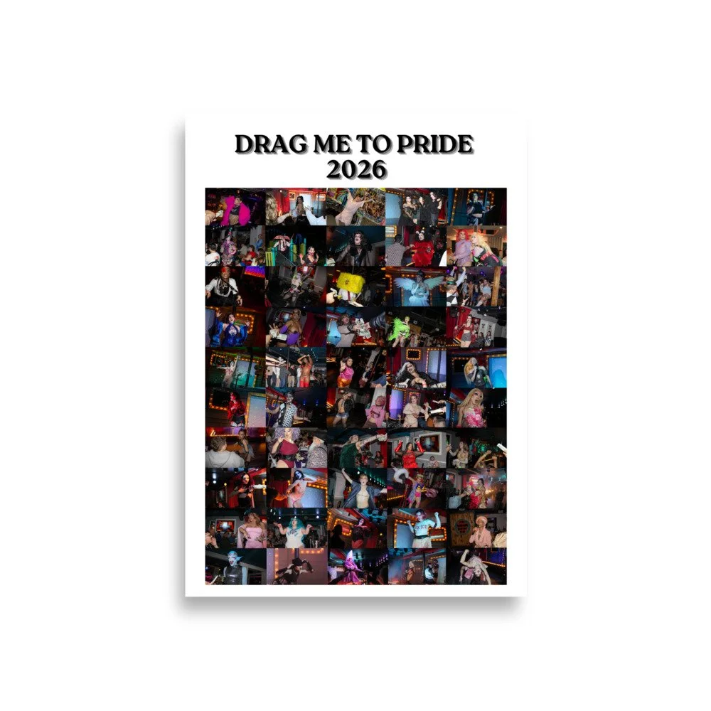 Drag Me To Pride 2026 Poster - White Version