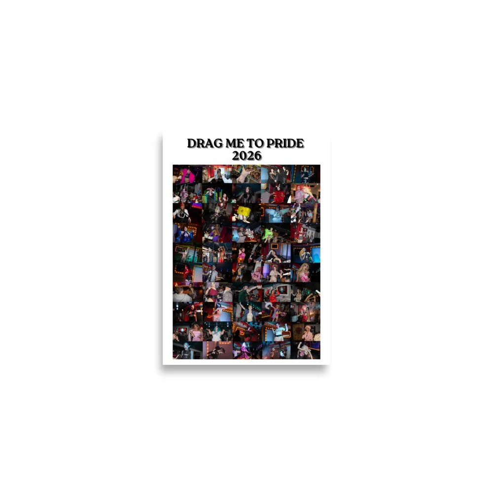 Drag Me To Pride 2026 Poster - White Version