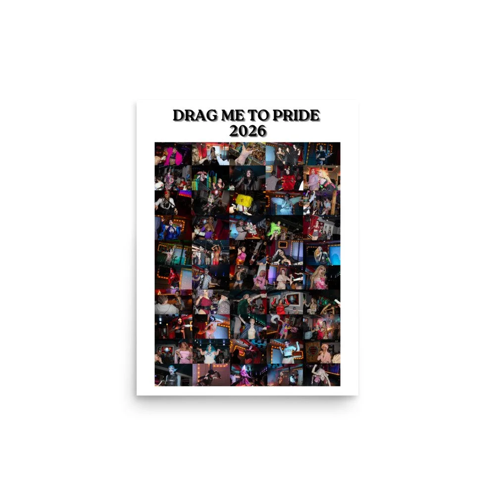 Drag Me To Pride 2026 Poster - White Version