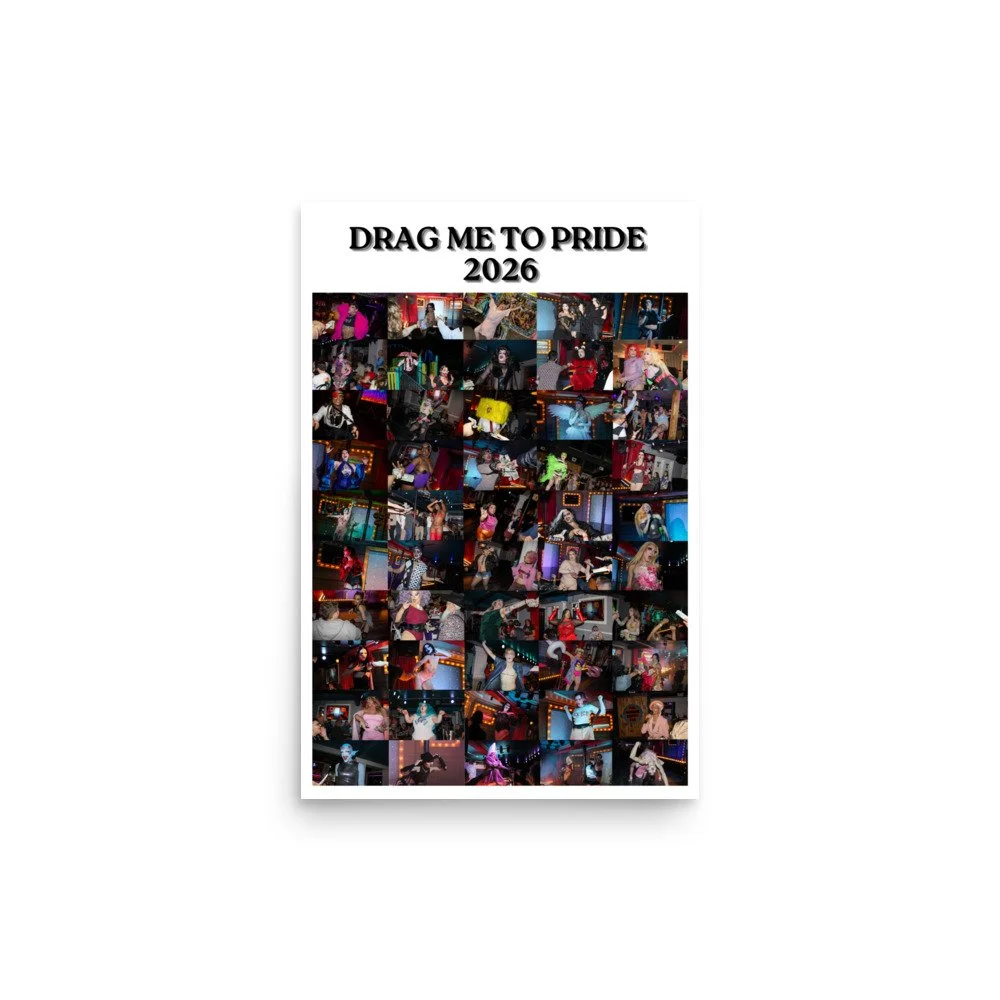 Drag Me To Pride 2026 Poster - White Version