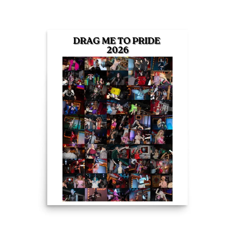 Drag Me To Pride 2026 Poster - White Version