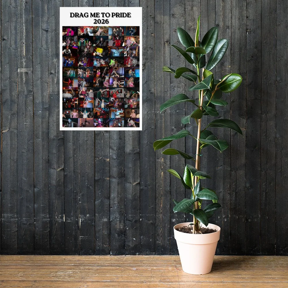 Drag Me To Pride 2026 Poster - White Version