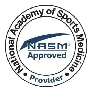 NASM Approved Provider for science-backed golf fitness and strength training programs.