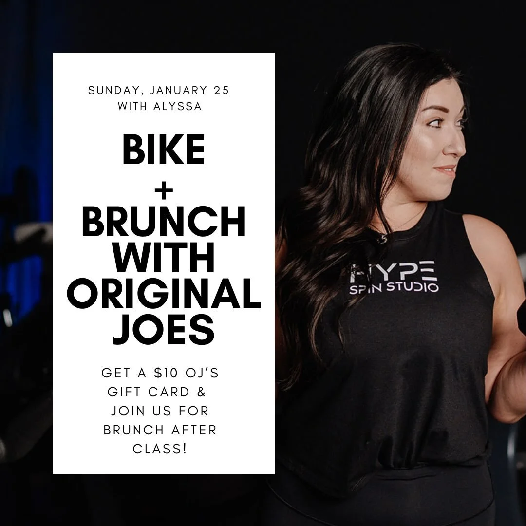 What are you doing next Sunday? Join @cardiocollective_alyssa for the ultimate Community Collab Ride&mdash;Bike + Brunch with Original Joe&rsquo;s! 

Original Joe&rsquo;s Edson is giving you a $10 gift card to enjoy after class&mdash;or anytime that 