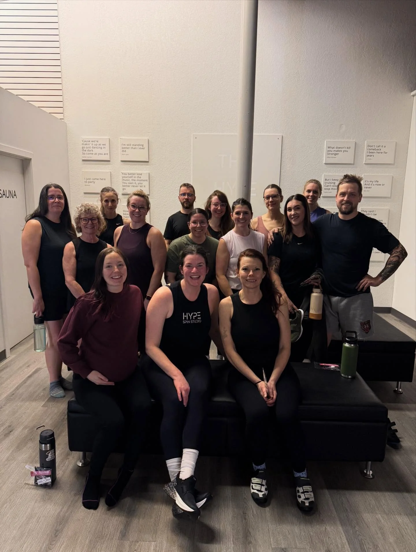 We are so proud of this Fitness Friday crew! 🙌 It was wonderful to have so many new, returning and friendly, familiar faces in the studio this afternoon. 😁 We all rode as one, cheered each other on and crossed the finish line together&mdash;exactly