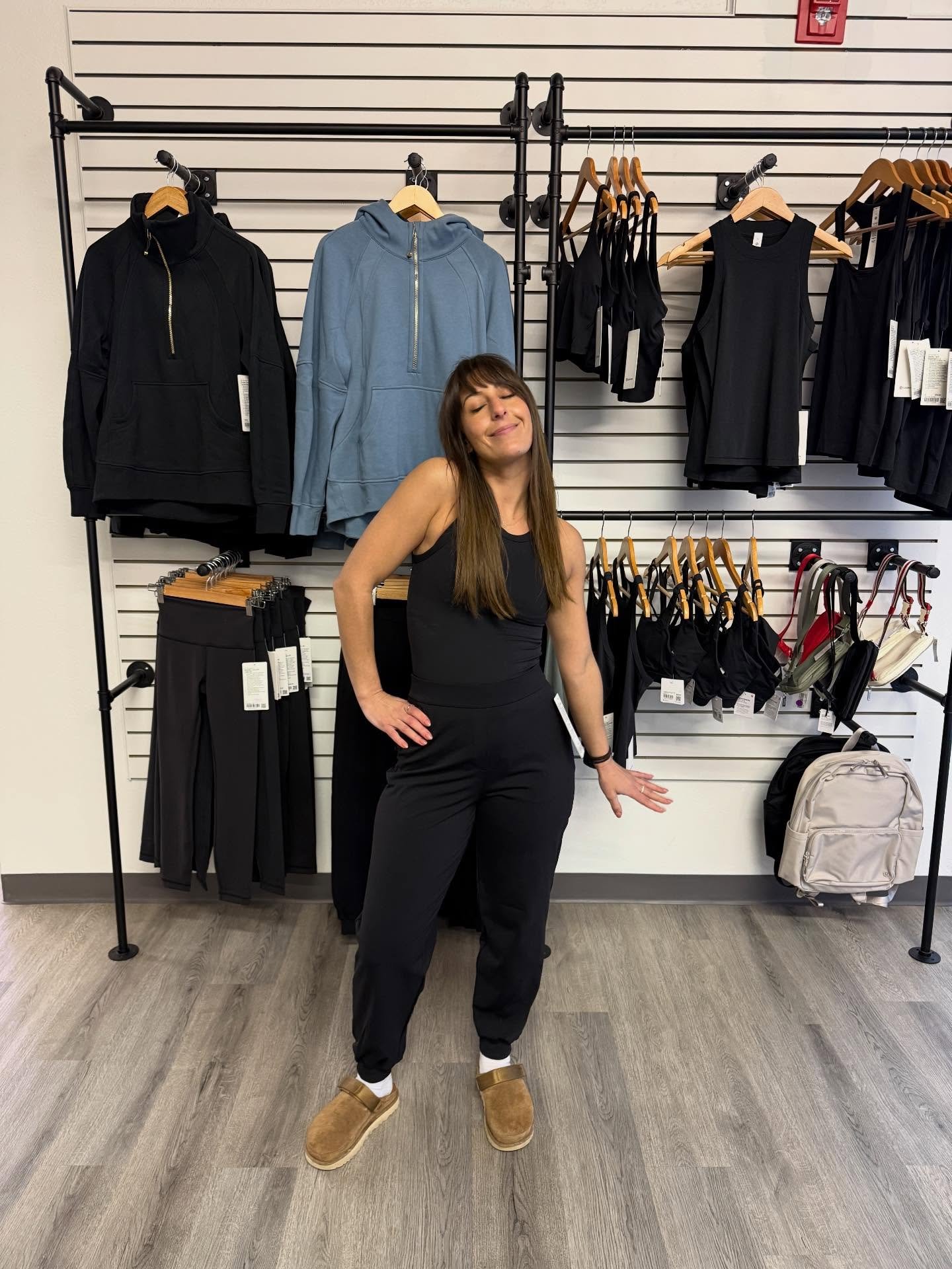 Some weekend outfit inspo from Val!

Outfit 1:
✨ lululemon Daydrift HR Joggers in black -sizes S-XL (these ones can be dressed up for the office, too)
✨ lululemon Align Tank in black- sizes 6, 8 &amp; 12 available

Outfit 2
✨ lululemon Daydrift HR Jo