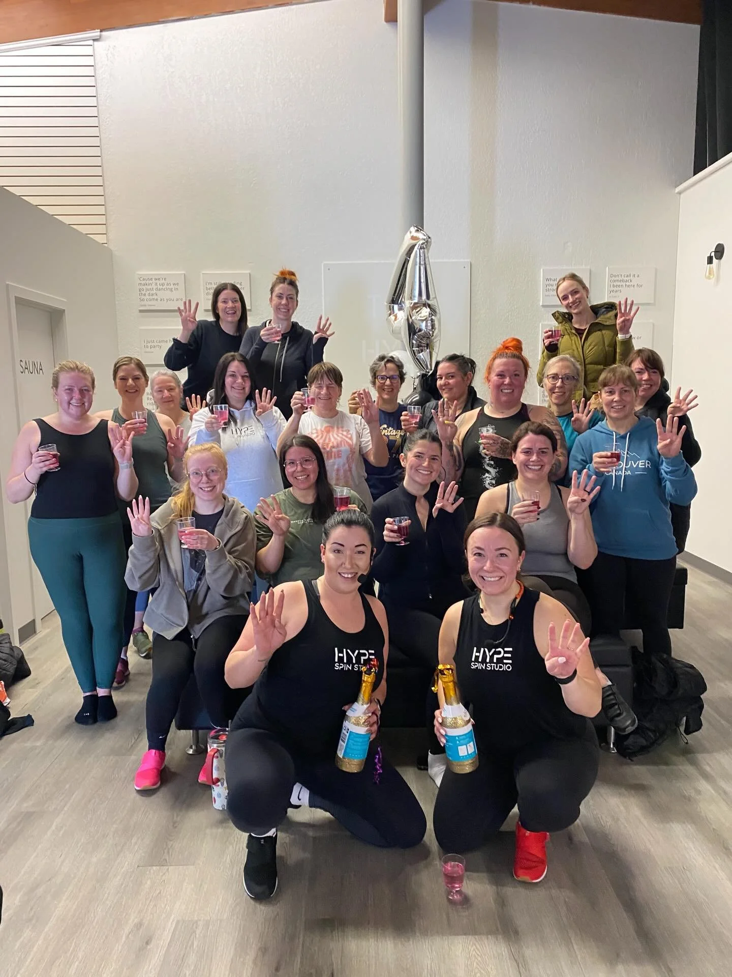 WOW! What an incredible morning! ❤️ A huge thank you to everyone who celebrated our 4th year with @spinitwithcarly and @cardiocollective_alyssa on the bike AND with @carmenonabike on the mat in our FIRST EVER Stretch class. We appreciate this communi