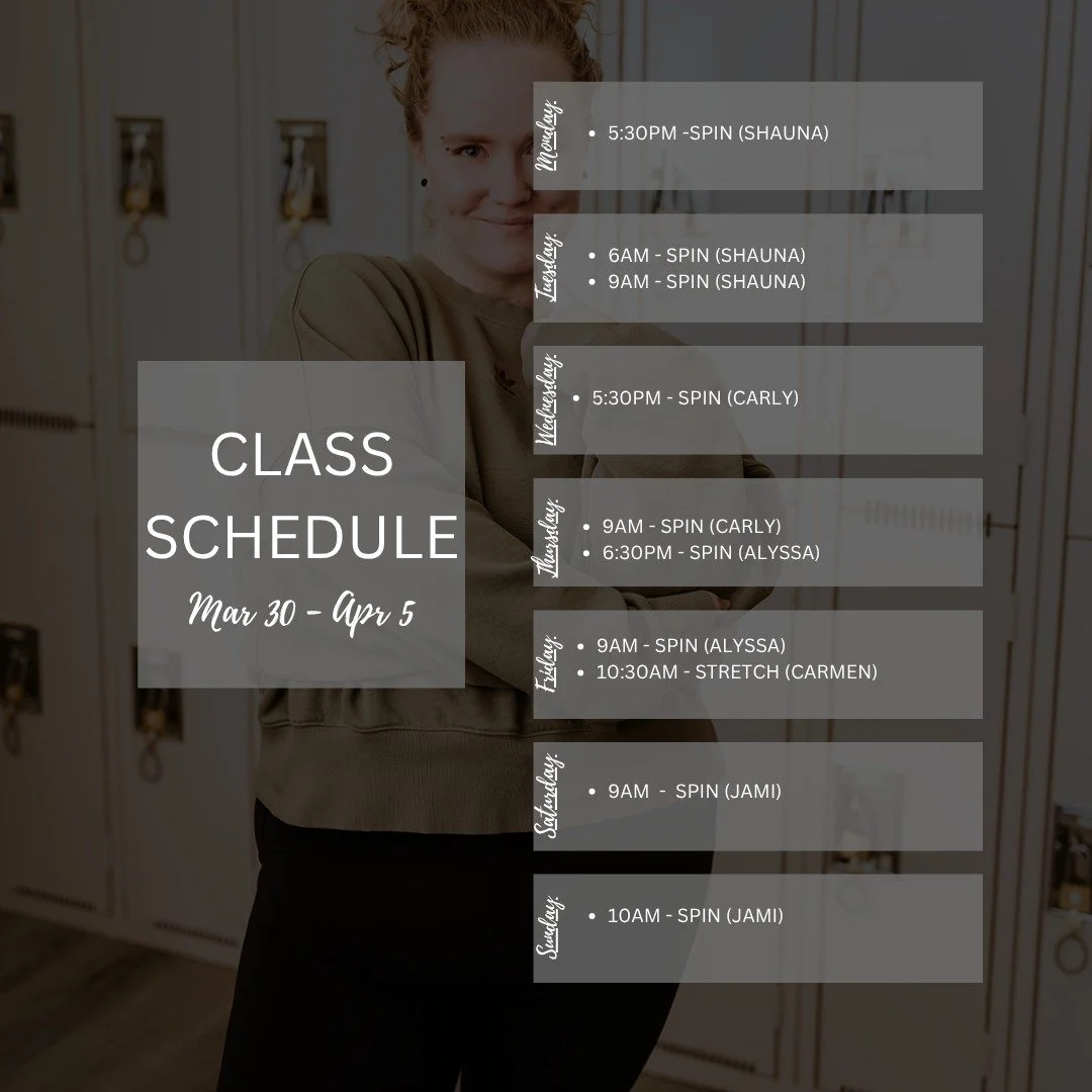 Keep going. You're building something that matters. Even if your routine looks a little different this week, make sure movement, rest and recovery stays part of it. ❤️

Own the Day Challengers - book your rides early and earn your stars. Two more wee