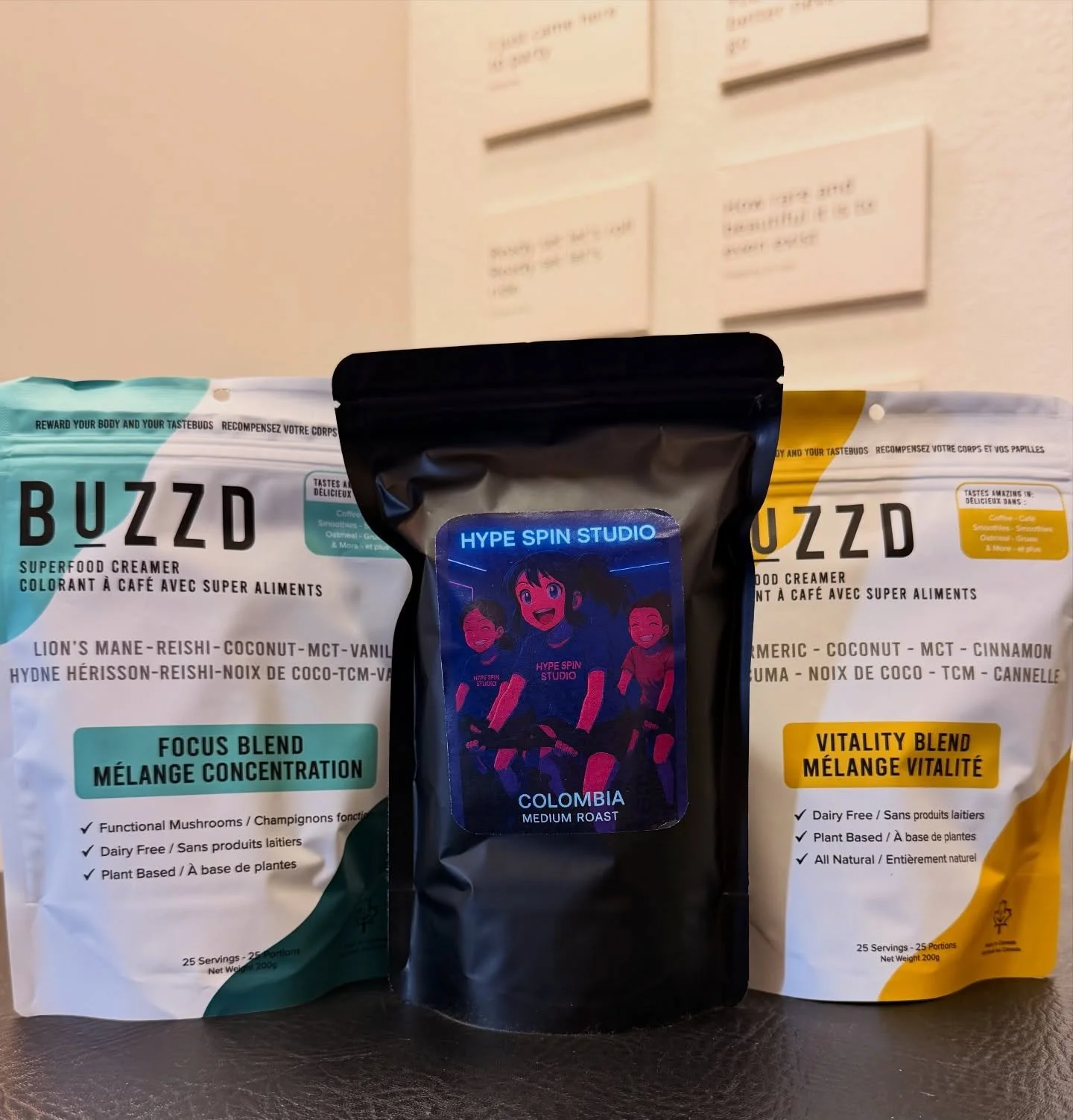 Hey, HYPE fam! Did you know you can grab your @harubakucoffee beans here at the studio? We currently carry their delicious Colombia Medium Roast blend ☕️ 

ICYMI: every Sunday you can join us for Spin, Stay &amp; Sip - where after spin class we serve