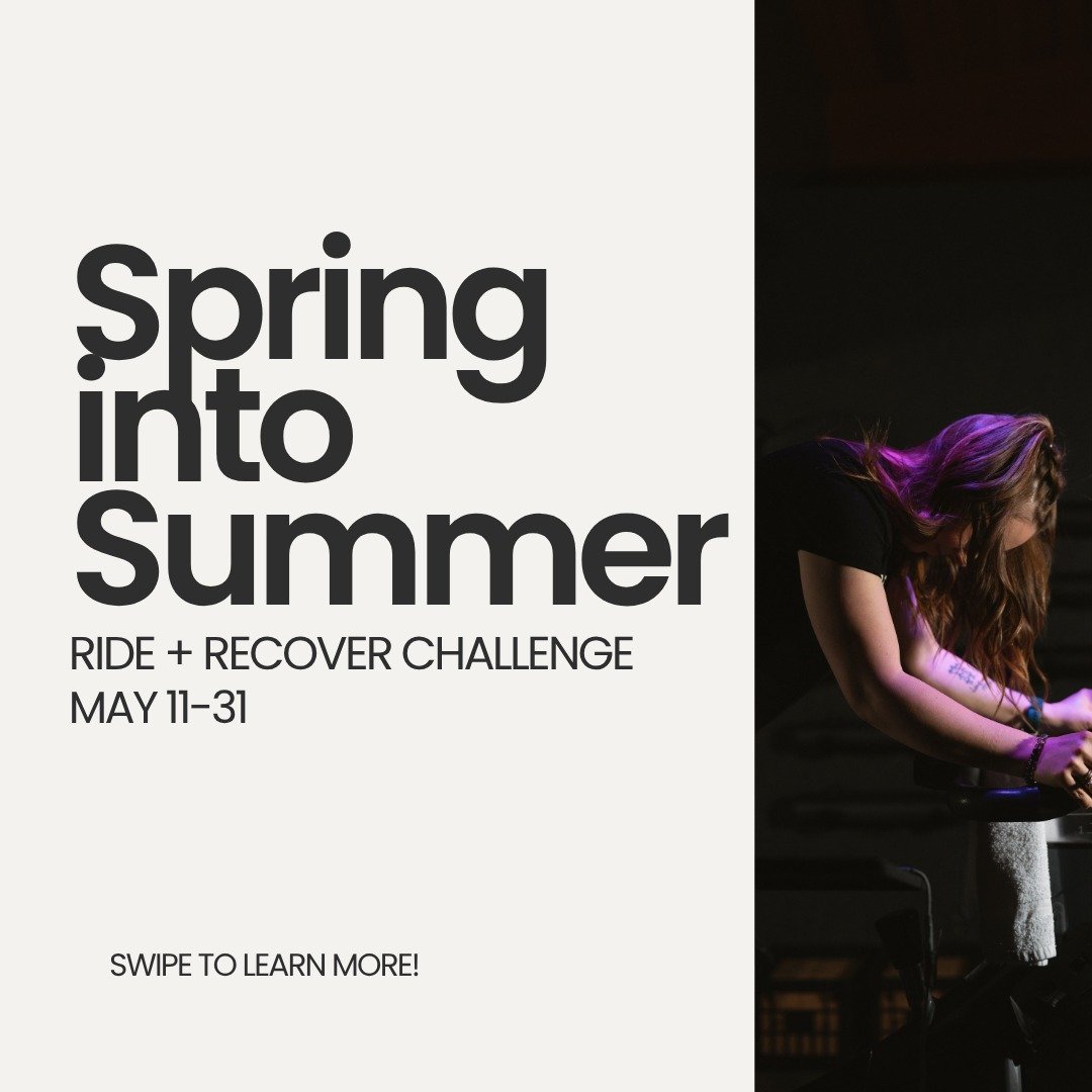 Move, recover and lean into the whole HYPE experience so that you can feel strong, balanced and supported going into summer this year.

Our Spring into Summer Ride + Recover Challenge is the perfect stepping stone into your feel-good routine. 😊

We'