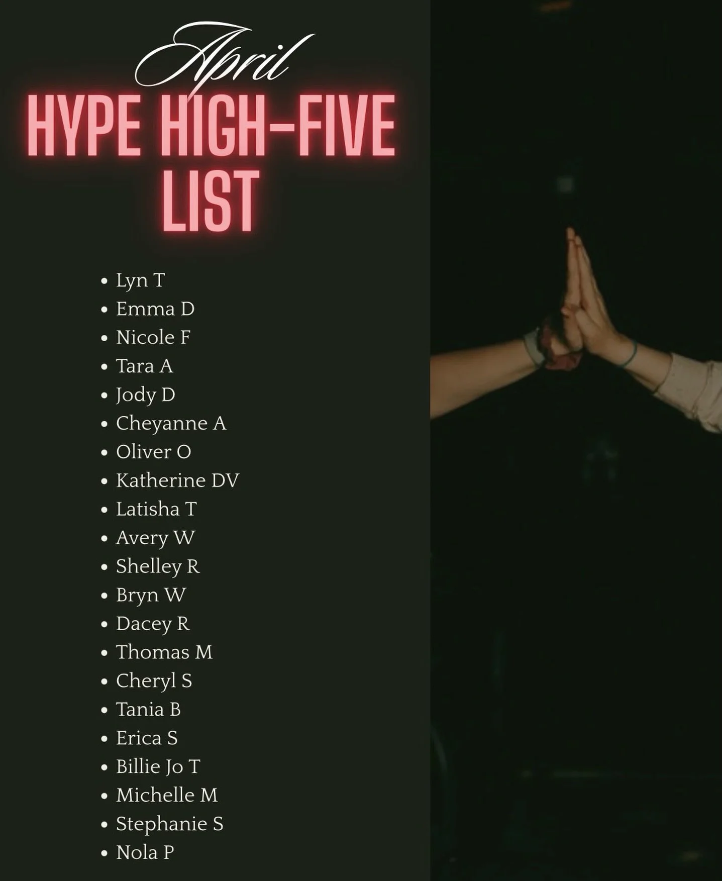 What a month! 🔥 A huge HIGH FIVE to our amazing April riders:

💛 HYPE Woman - they bring positive energy into every class! They&rsquo;re welcoming, encouraging, and always supporting the people around them. This months is: @lyn_thor 

🔥 First Time