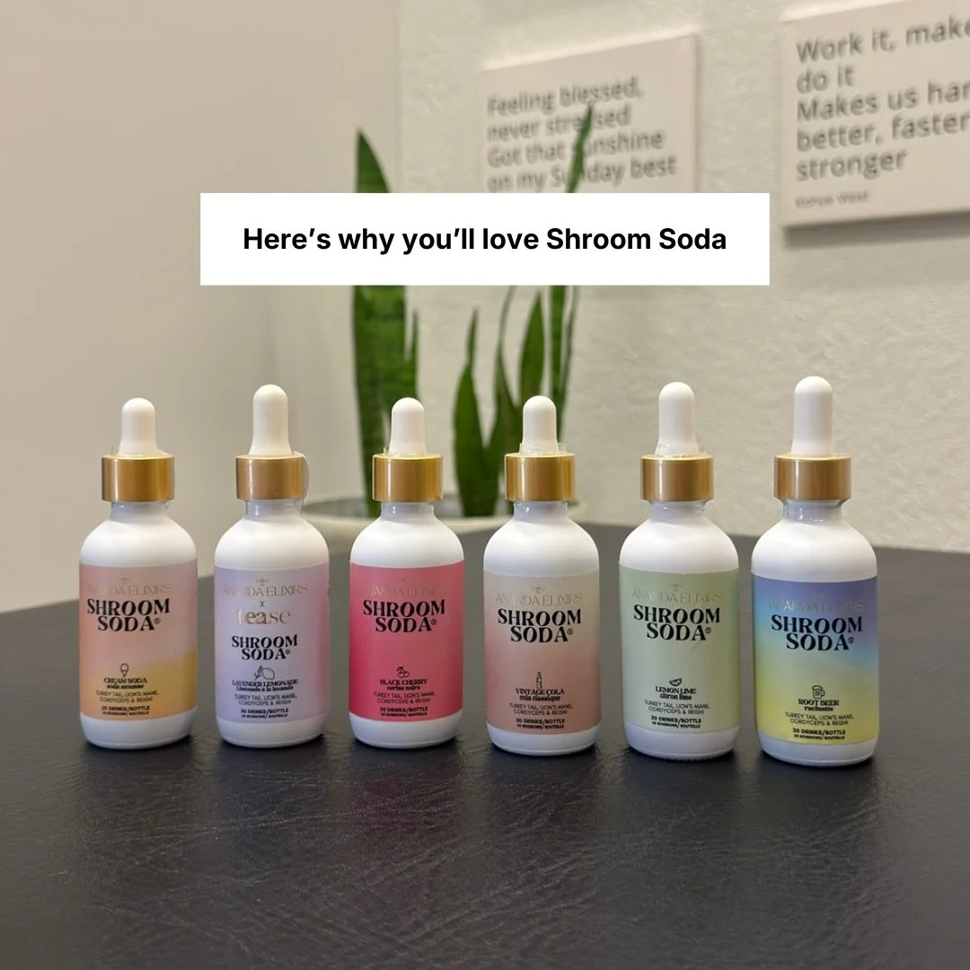 Natural ingredients 🤝 Fantastic fungi 

Enjoy your Shroom Soda just the way you like it! Add 2 droppers to your water, soda, tea, smoothies, or mocktails for a delicious, refreshing beverage.

⭐️ 30 servings per bottle ($1.30 per drink!)

🍄&zwj;🟫 