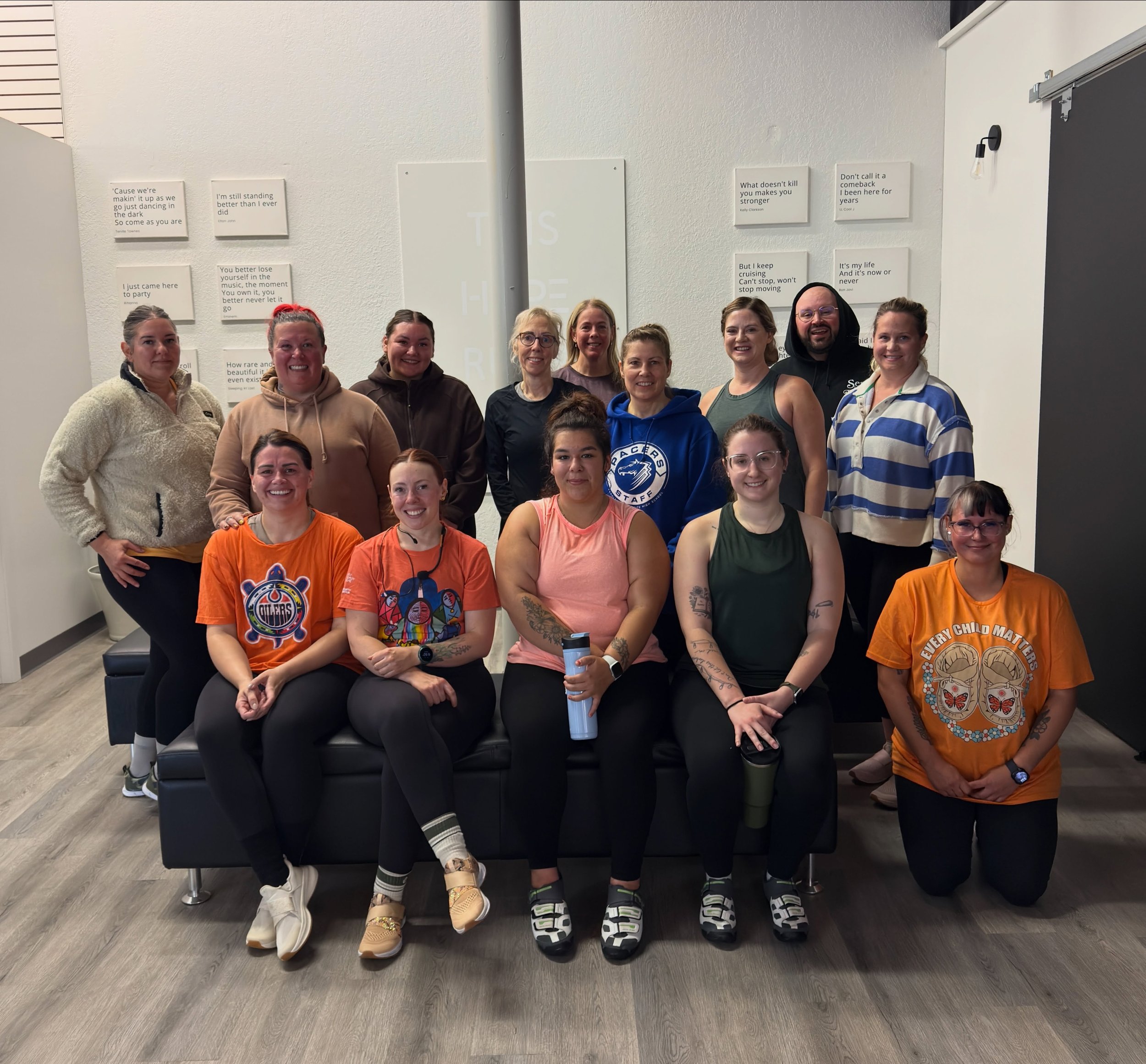 Thanks to our awesome 9am crew who rode this morning on National Day for Truth and Reconciliation. Your support is so important and so appreciated 🧡. A $10 donation for each rider = $160 to the @edson_friendship_centre. Thank you for showing up, HYP