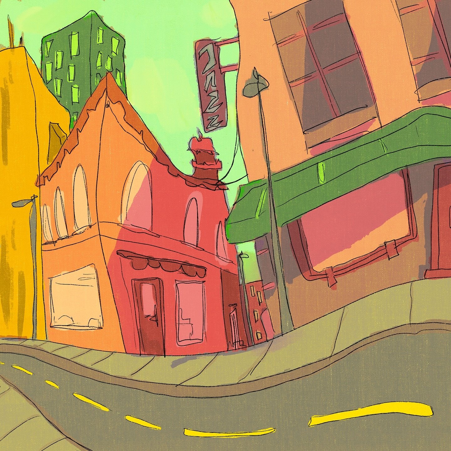 Some Vewn-inspired lighting tests from first year of uni &lt;3
.
.
.
.
.
#vewn #lightingexperiment #vewninspired #ualanimation #backgroundart