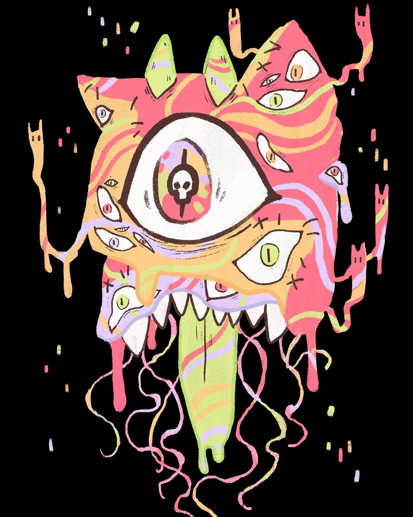 Another creature design for this project from 2021
.
.
.
.
.
#creaturedesign #monsterdesign #catlike #characterdesign #colourfulcreaturedesign