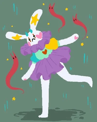 Heartbreak Bunny ❤️&zwj;🩹
.
.
.
.
.
.
.
.
.
.
.
#heartbreakbunny #orignialcharacter #oc #bunny #bunnypixelart #clowncore