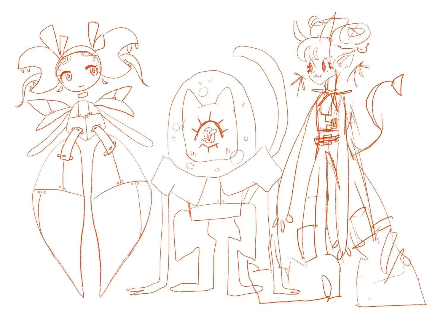 Some concept sketches from the game arts project I did :)) 
.
.
.
.
.
.
.
#conceptartwork #monsterdesigns #roughsketch