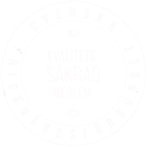 Svenska friskvårdsföreningens märke för kvalitetssäkrad medlem intygar att JoyBeing Guidance behandlingar är godkända om friskvård.