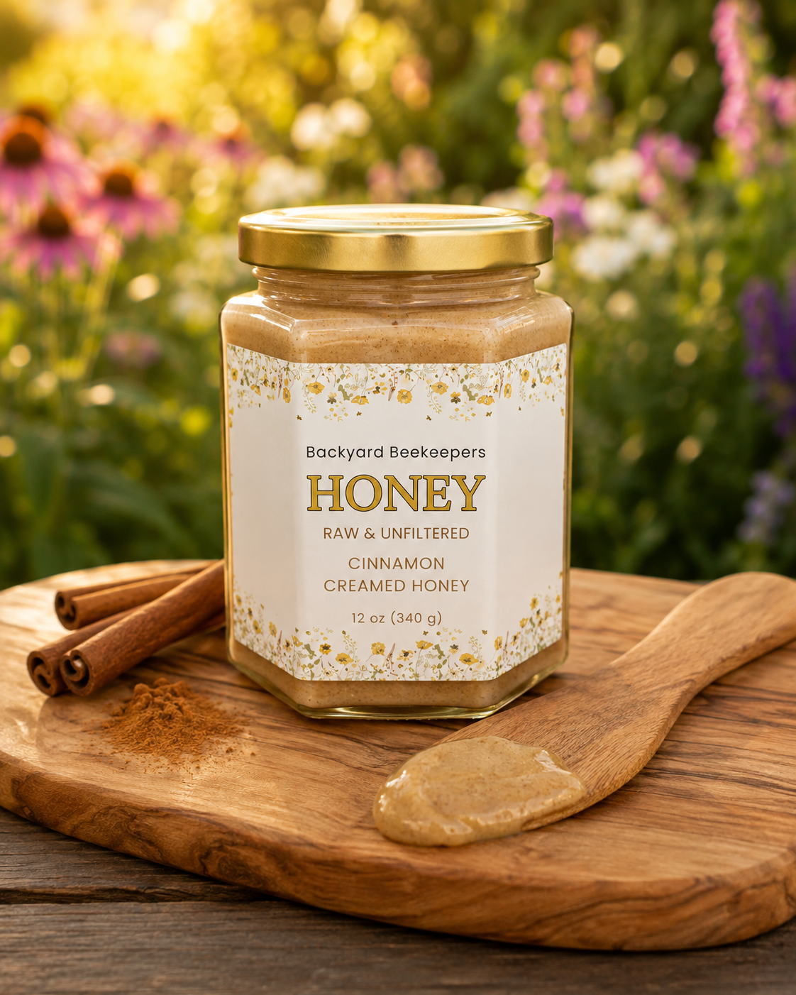 12oz Cinnamon Creamed Honey