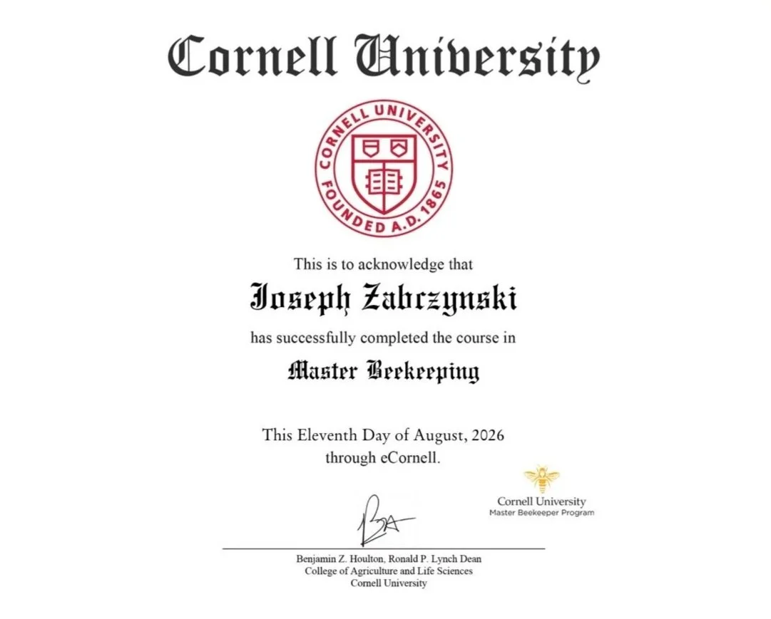 Joe-Zabczynski-Cornell-University-Master-Beekeeper-Certficiation