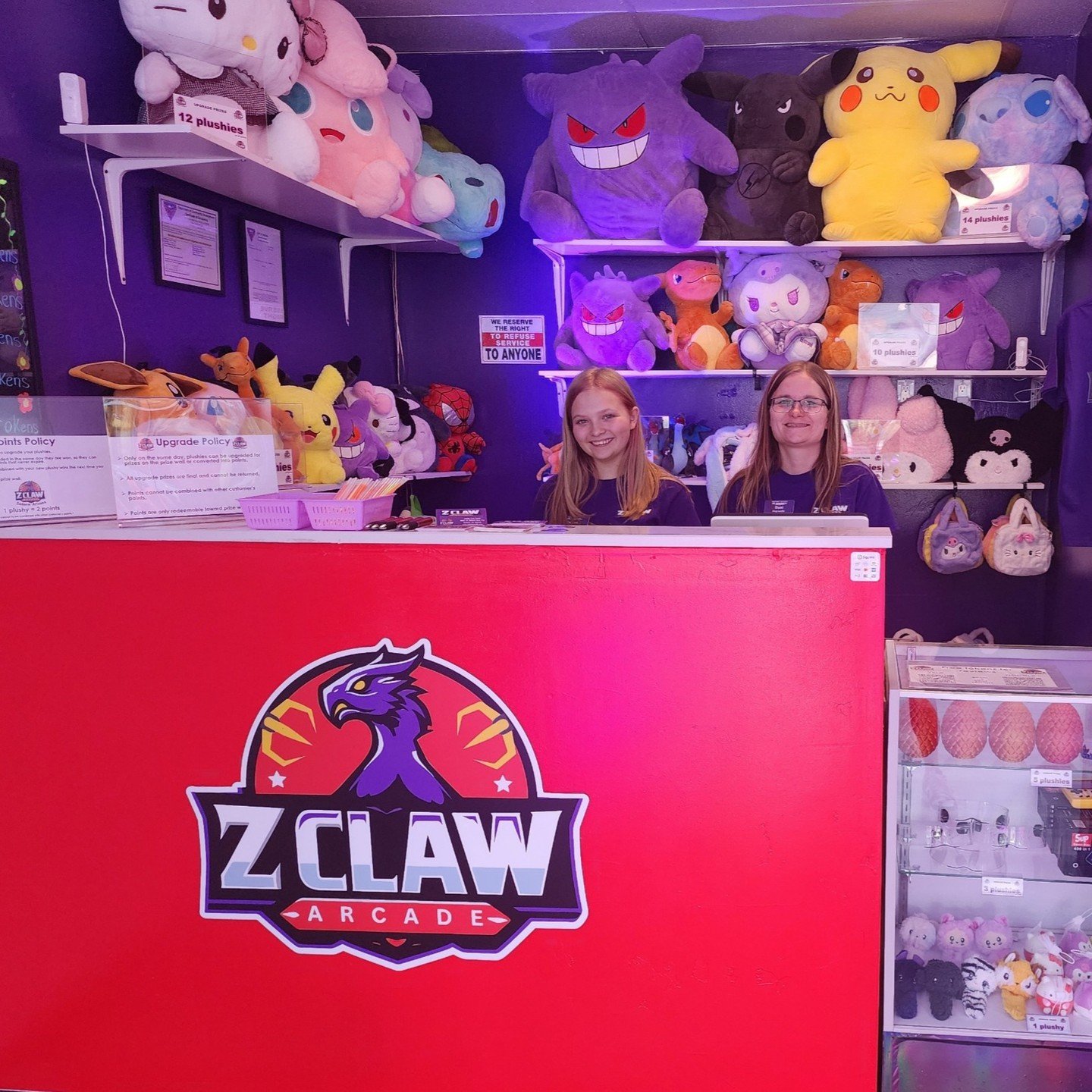 Come have some fun with us at Zclaw arcade!!