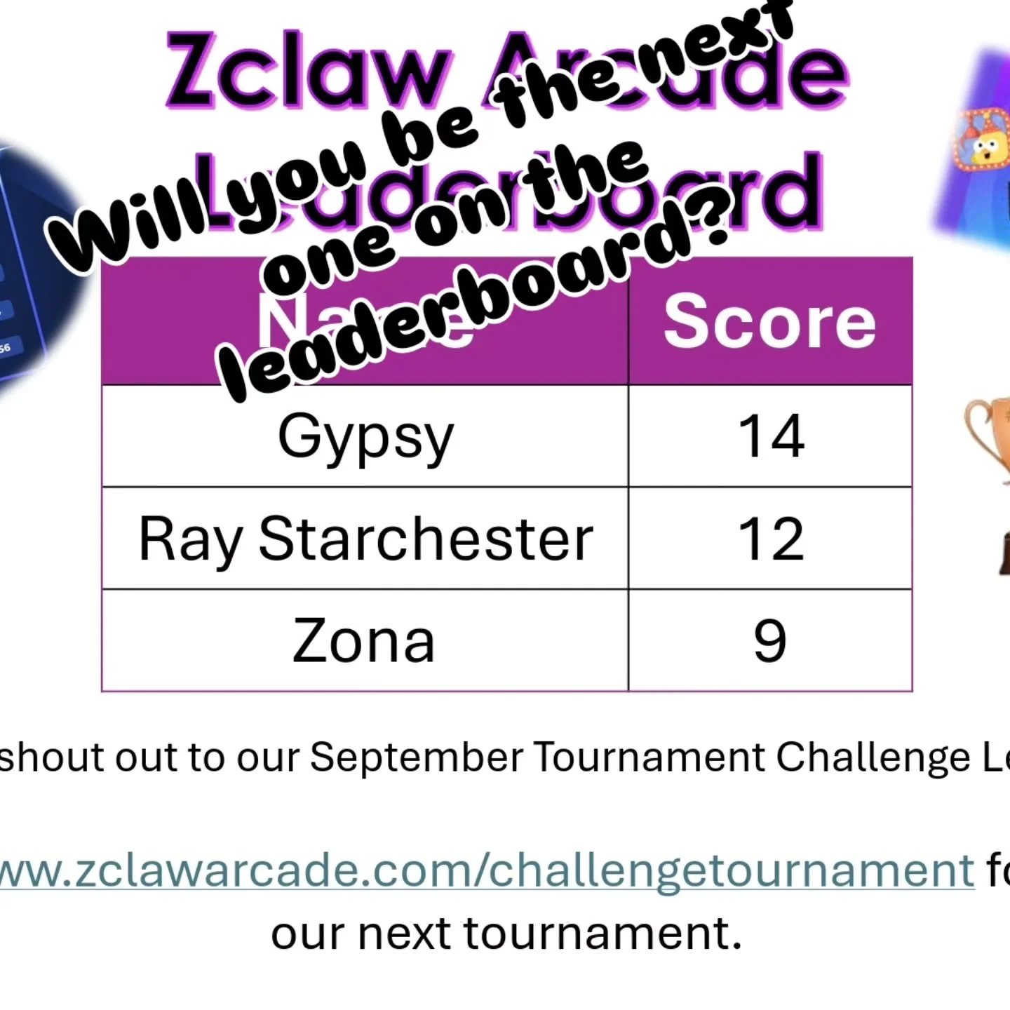 There's still time! Zclaw Arcade's tournament is going on until Sunday, November 16th. Come test your skill! #arcade #clawmachine #clawaddicts #tournament #sedona #cottonwoodaz #campverde #flagstaff #clawmachinewins