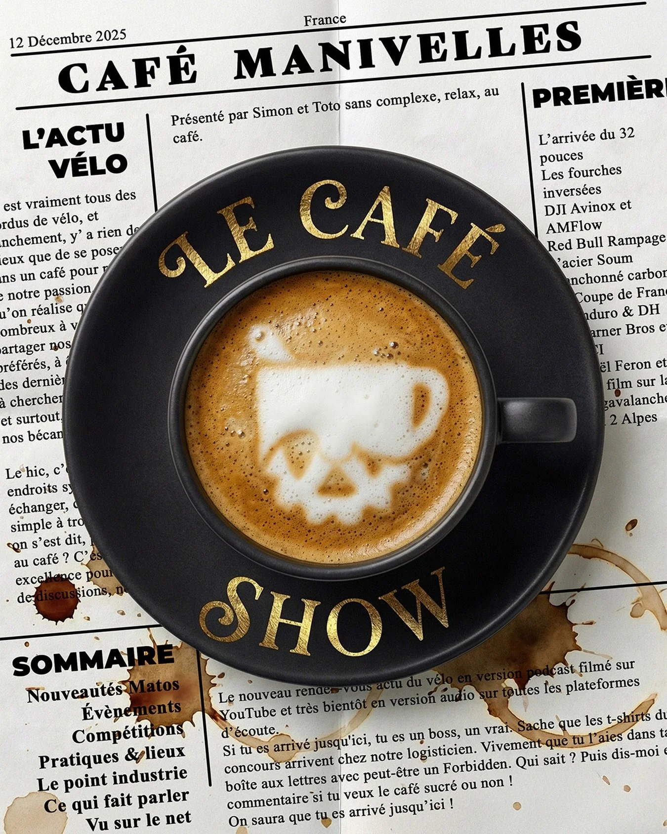 Tu veux de l&rsquo;actu et un caf&eacute; ? ☕️ Le premier &eacute;pisode du CAF&Eacute; SHOW arrive !

On avait envie d&rsquo;un format plus pos&eacute; pour discuter avec toi des vrais sujets. Matos, industrie, pol&eacute;miques, &eacute;v&egrave;ne
