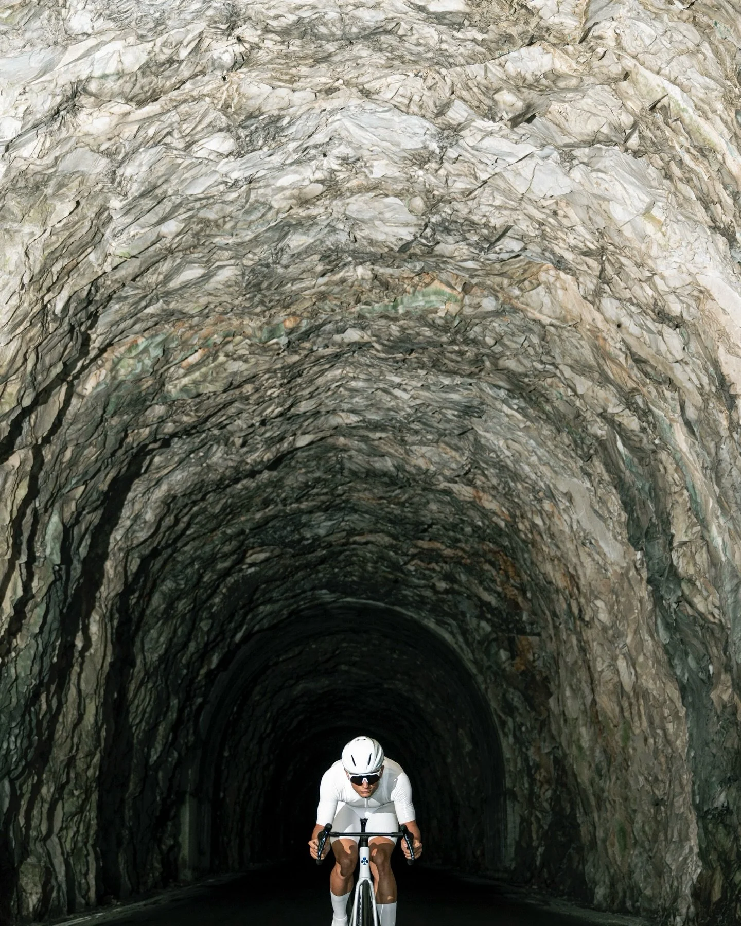 In the marble cave. 
In frame: @riccardo_lorello &amp; @emboutch13 

@met_helmets #cycling #carrara #cyclist #ridingbikes
