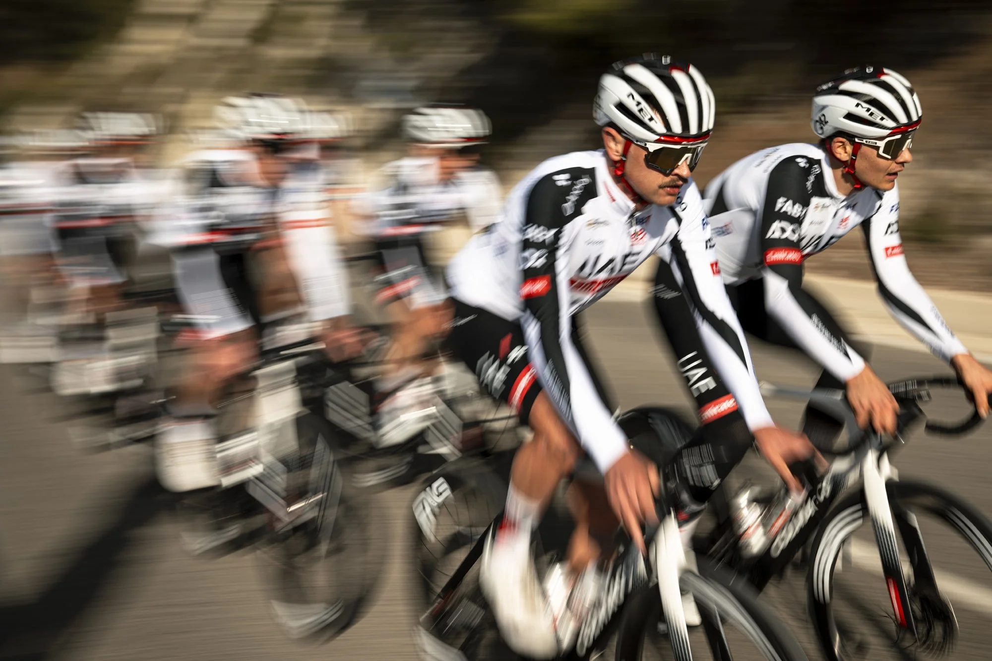 UAE Team Emirates team camp x Pissei