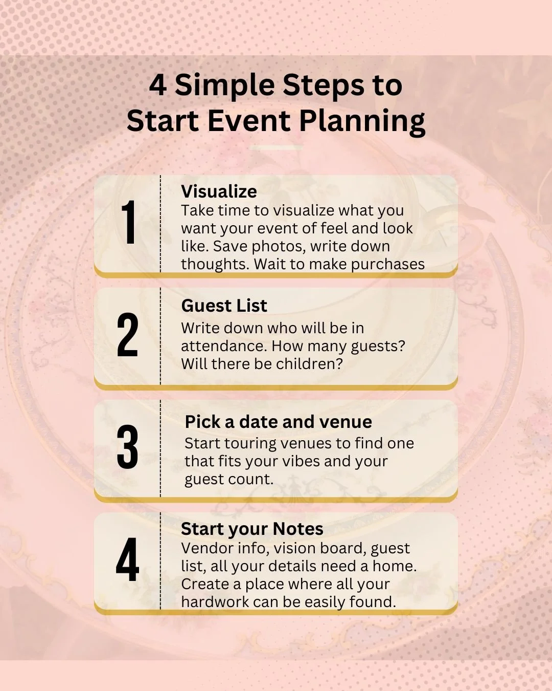 Steps to Start Event Planning