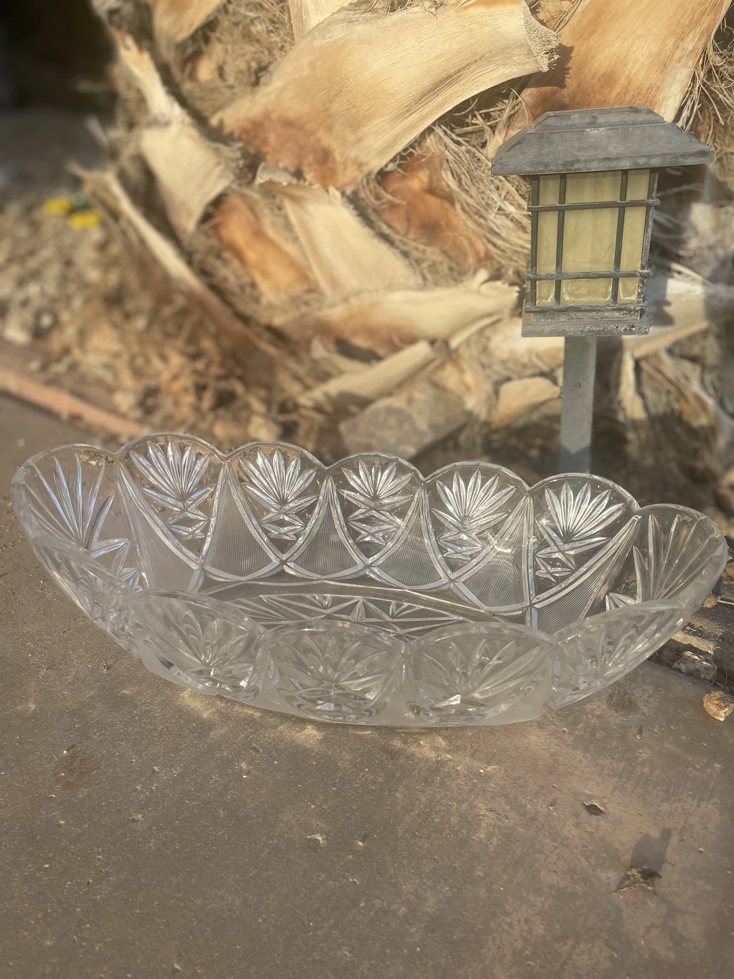 Crystal Oval Serve bowl