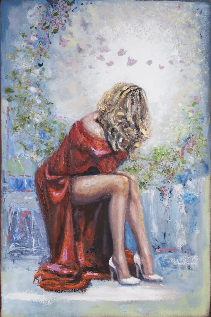 "Sweet Salvation", 24x36 inch, oil & encaustic