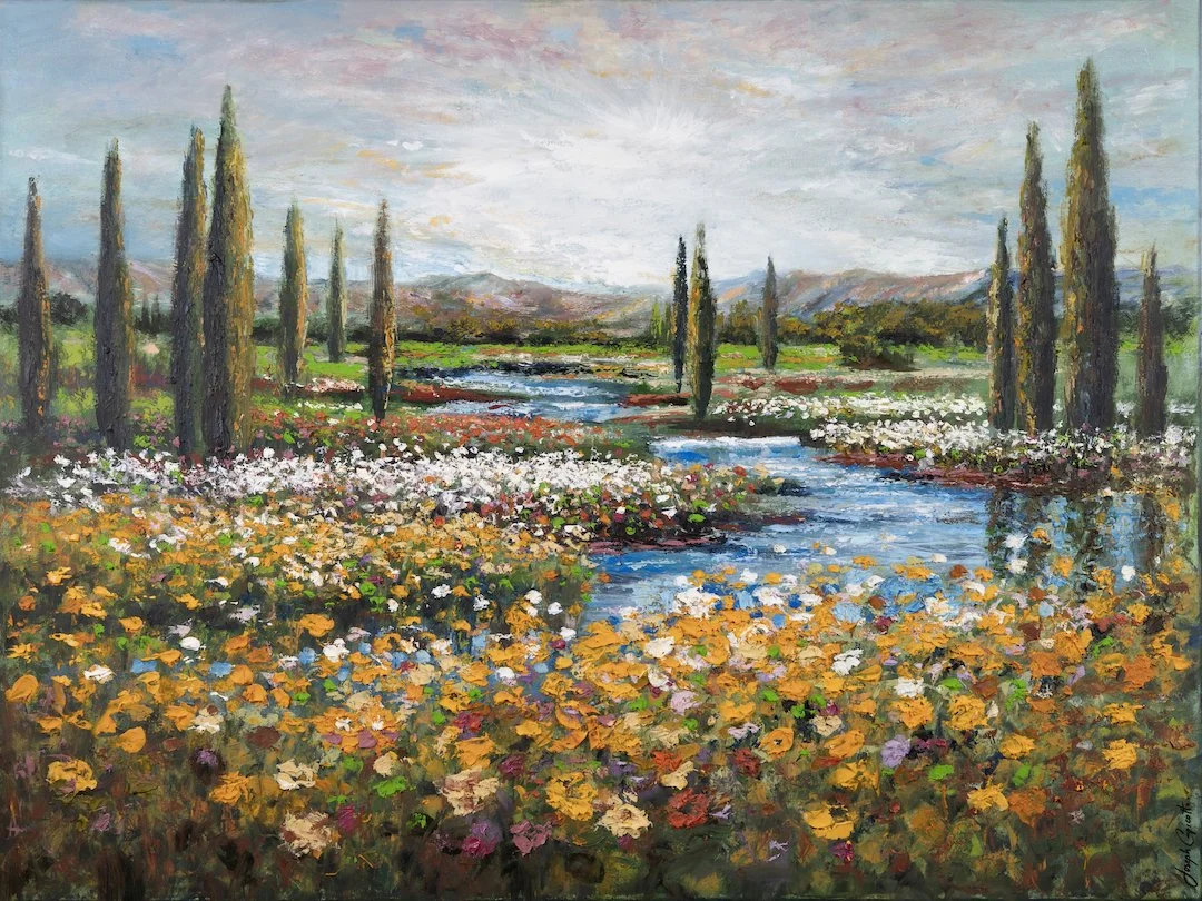 "Kings of Paradise", 36x48 inch, oil & encaustic
