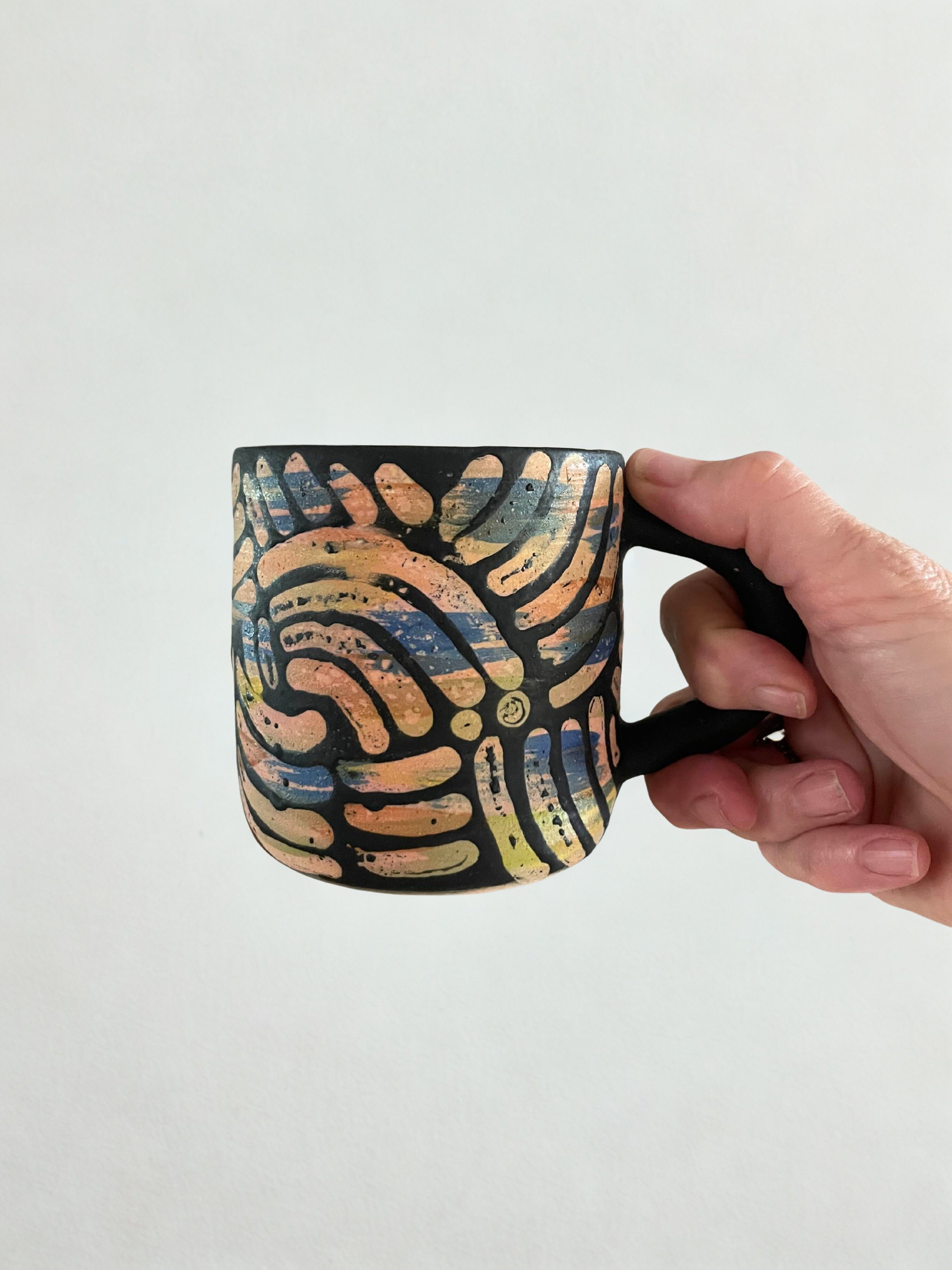 Confetti Mug in Black