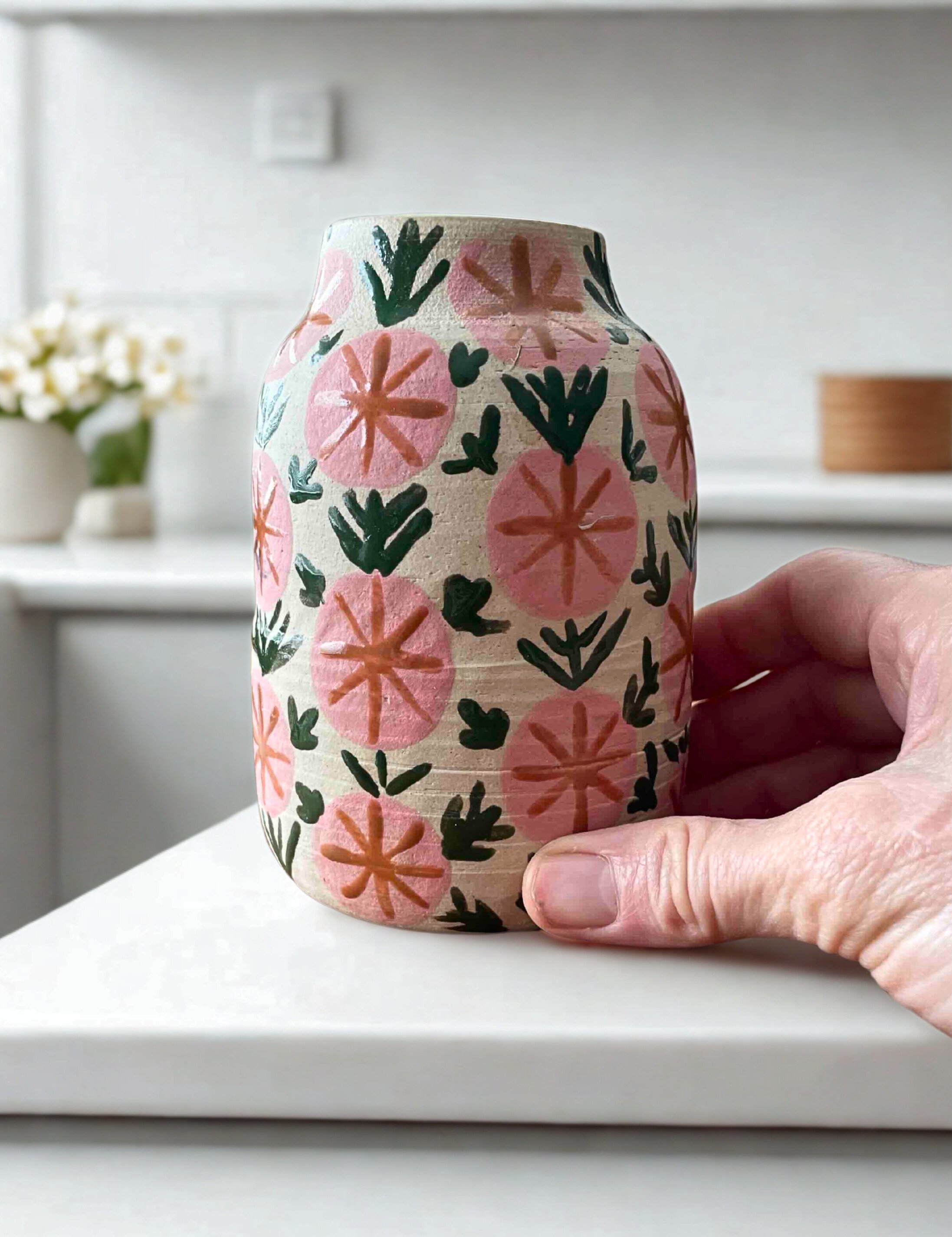 folk vase in kitchen.jpg