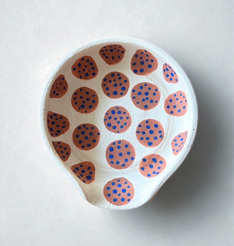 Terracotta Dot Spoon Rest