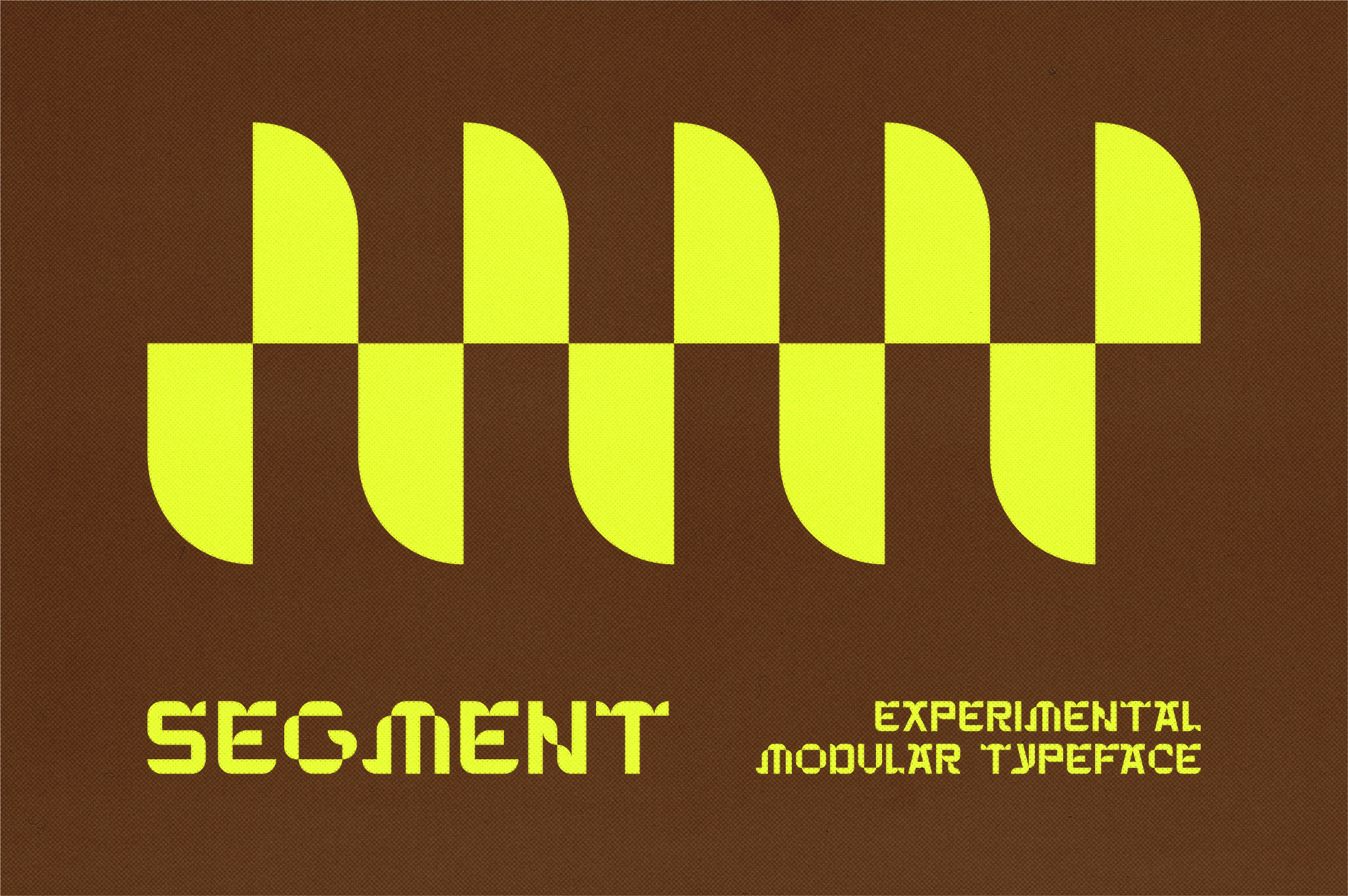 Segment. Modular Typeface