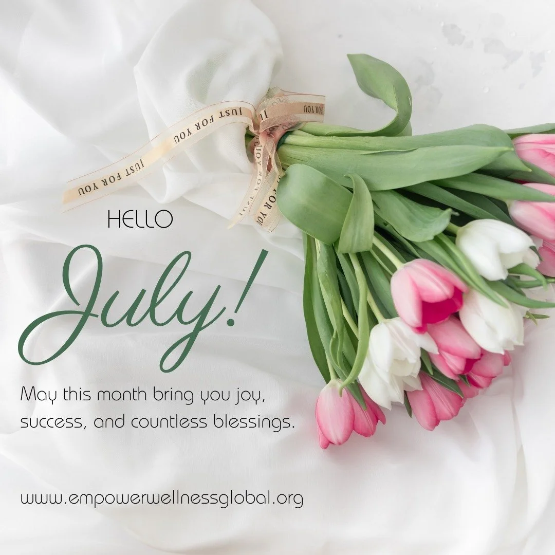 Happy July!!! 🌟
As we welcome in a new month let&rsquo;s reset and begin with a moment of reflection on your past journey. It&rsquo;s essential to take stock of our experiences and consider how they&rsquo;ve shaped us. Assess your behaviors, habits 