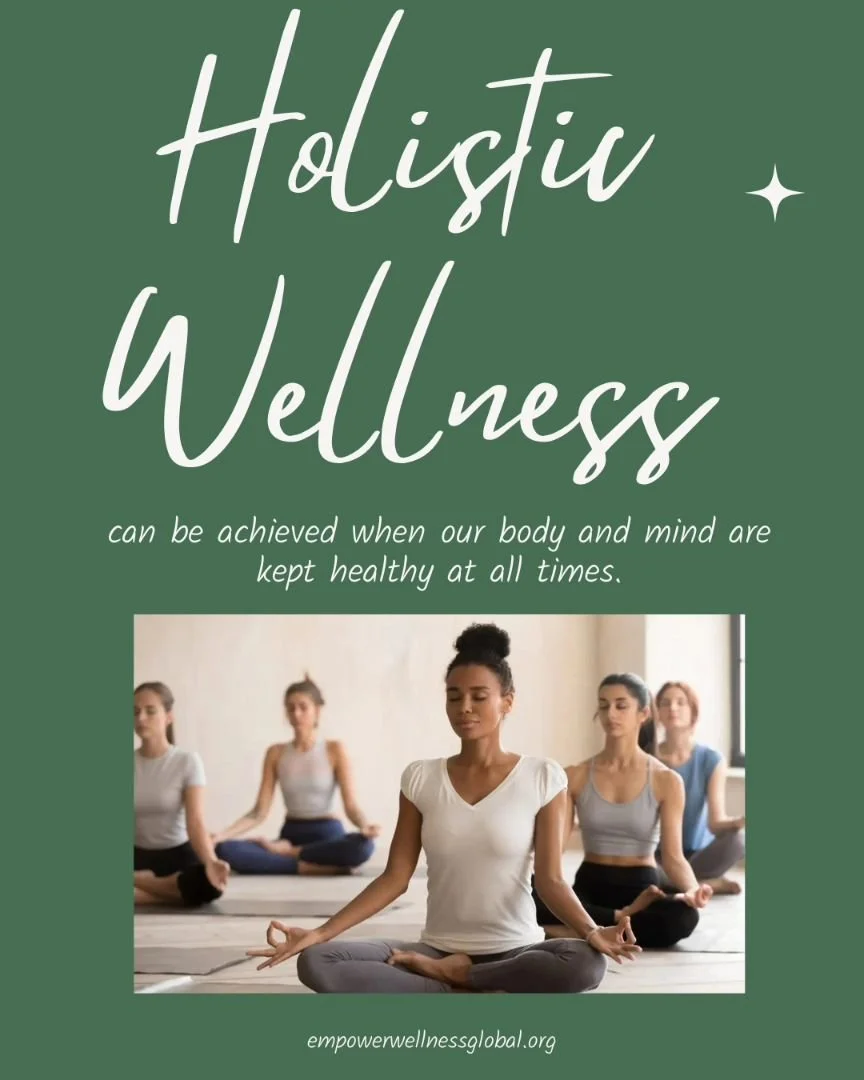 Empower Wellness Global empowers women guiding them towards obtaining and maintaining holistic health. EWG encourages best practices, provides educational resources, emotional support, motivation, and encouragement to propel you forward in your journ