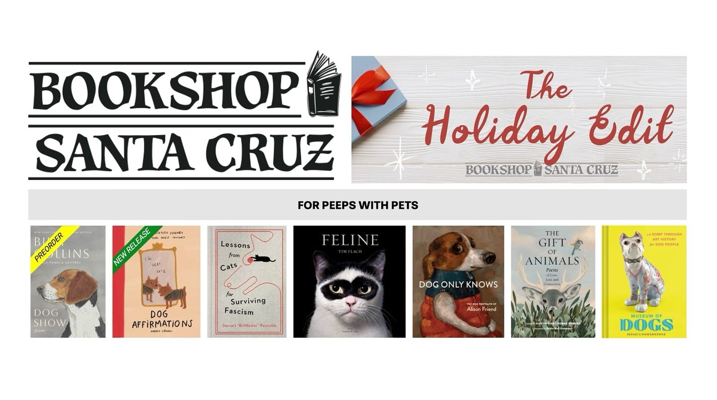 Thank you Bookshop Santa Cruz @bookshopsc for recommending &ldquo;Museum of Dogs&rdquo; for &ldquo;Peeps With Pets&rdquo; along with some other incredible books: &ldquo;Dog Show&rdquo; by @the_real_billy_collins &ldquo;Dog Affirmations: An Illustrate