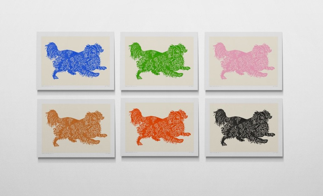 Mini Print Bundle: 6 Blenheim Spaniels