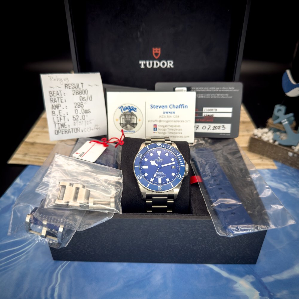 Tudor Pelagos 42mm Blue Dial 25600TB — Nooga Timepieces