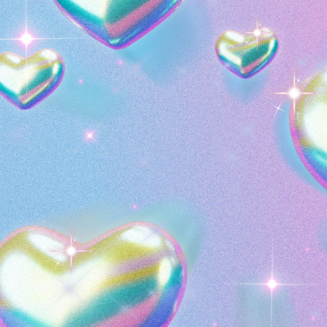 pastel Y2K 3D Heart love Instagram Post.png