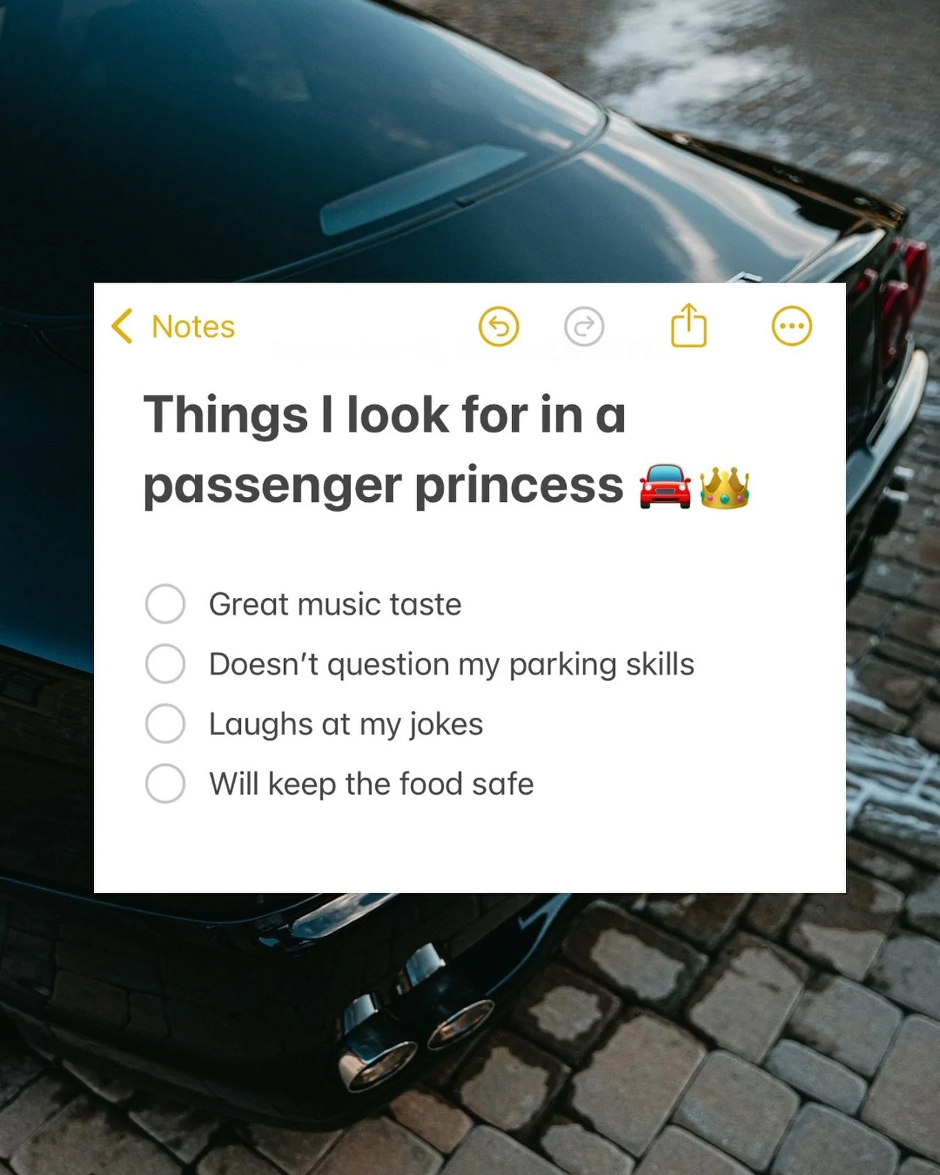 Gotta be here for the vibes #passengerprincess